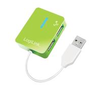 UA0138 USB 2.0 Hub Smile 4-Port - Hub - 4 x Hi-Speed USB, grün