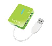 LogiLink Smile 4 Port USB 2.0 Hub - Green