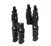 LogiLink Solar Y-Connector set. 2 pcs. male & female. PVC. for sol