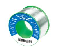 LogiLink Soldering wire. lead free+ silver. 0.56mm 100g