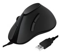 Logilink Souris filaire verticale pour droitier (Noir) USB