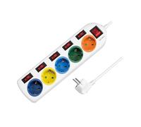 `LogiLink Steckdosenleiste 5-fach,5xCEE 7/3,m. 6Sch` ACC NEW