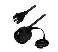 LogiLink Strom-Verlangerungskabel 5m schwarz NEW