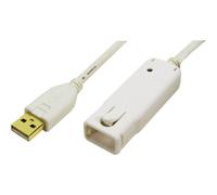 LogiLink UA0092 USB 2.0 Active Repeater Extension Cable 12m White ...