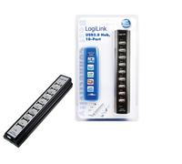 LogiLink UA0096 interface hub 480 Mbit/s Black
