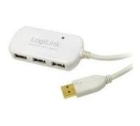 Logilink UA0108 interface hub 480 Mbit/s White