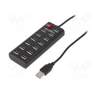LogiLink® USB 2.0 Hub 13-Port With On/Off Switch