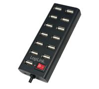 LogiLink UA0126 - USB 2.0 Hub, 13-Port mit EIN/AUS Schalter