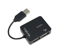 LogiLink® UA0139 Smile USB 2.0 4 Port Hub - Black