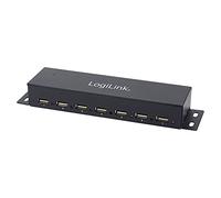 Logilink UA0148 USB 2.0 HUB 7-port incl. Power Display, Full Metal Housing