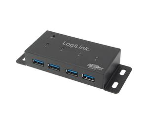 LogiLink UA0149 interface hub 5000 Mbit/s Grey