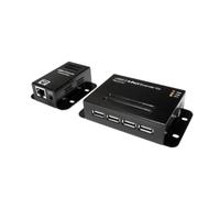 LogiLink UA0252 interface hub USB 2.0 480 Mbit/s Black