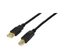 LogiLink UA0266 USB cable USB 2.0 20 m USB A USB B Black