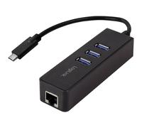 LogiLink UA0283 USB-C Hub 3-Port with Gigabit Ethernet 14 cm Adapter