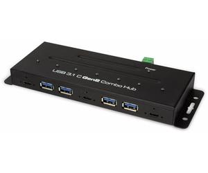 Logilink UA0319 USB-C 3.1 Gen 2, 7-Port Combo Hub, Industrial Design