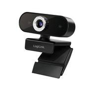 LogiLink UA0371 - Pro Full HD USB Webcam with Microphone for crisp video calls via Skype/Google Meet/FaceTime/FB Messenger/etc.