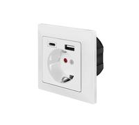 `Logilink Unterputz-Steckdose, 1x CEE 7/3, 1x USB-A` ACC NEW