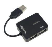 LogiLink USB 2.0 4-Port Hub 480Mbit/s Black interface hub
