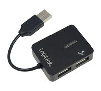 LogiLink USB 2.0 4-Port Hub 480Mbit/s Black interface hub