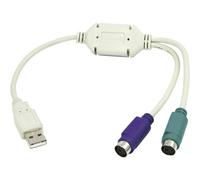 LogiLink USB 2.0 A Plug to 2 X PS/2 Socket Cable
