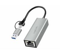 Logilink USB 2.0 Adapter [1x USB 3.2 Gen 1 Male C (USB 3.0) - 1x RJ45 Socket] UA0238B 18.00 cm