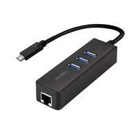 LogiLink UA0283 USB-C Hub 3-Port with Gigabit Ethernet 14 cm Adapter