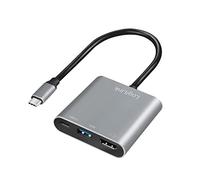 LogiLink USB 3.2 Gen1 Type-C to HDMI & USB Adapter 4K PD (Power Delivery) 0.15m