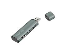 LogiLink USB 3.2 (Gen2) 3-port hub, aluminium housing with protective cap