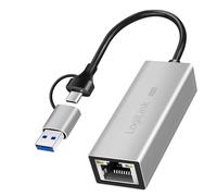 LogiLink USB Adapter, USB 3.1, USB-C to 2.5G Gigabit Ethernet
