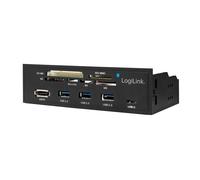 LogiLink USB Hub 3-port + card reader