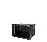 LogiLink W06B54B rack cabinet 6U Wall mounted rack Black