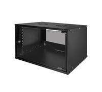 LogiLink W06C55B rack cabinet 6U Wall mounted rack Black