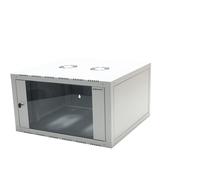 LogiLink W06E66G rack cabinet 6U Wall mounted rack Grey