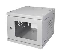 LogiLink W06Z33G rack cabinet 4U Wall mounted rack Grey