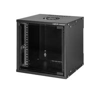 LogiLink W66Z30B rack cabinet 6U Wall mounted rack Black