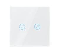 LogiLink WiFi Smart EU Light Switch, 2-Gang, Tuya compatible