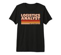Logistics Analyst Retro Sunrise Premium T-Shirt