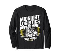 Logistics Night Shift Funny Overnight Warehouse Long Sleeve T-Shirt