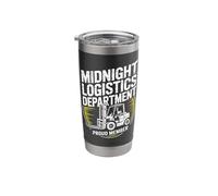 Logistics Night Shift Funny Overnight Warehouse Stainless Steel Insulated Tumbler