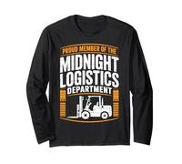 Logistics Night Shift Warehouse Overnight Long Sleeve T-Shirt