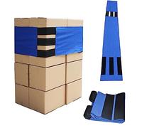 Logistics Pallet Strapping Band with Velcro Design, Heavy Duty Lashing Straps Adjustable, Pallet Packaging Securing Belt Cargo Cardboard Straps, 19.3 x 181in Reusable Oxford Cloth Elastic Bandage