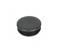 LogistSystem 1 Piece Lamellar Plugs, Round 40mm for Round Pipe - Round Plug Black - Pipe Cover Made of PE Plastic - Pipe Plugs for Covering Steel Pipe