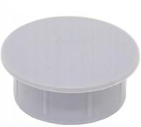 LogistSystem Cover Plug, 20 mm, Grey, Plastic Hole Plugs, PE Blanking Plugs, Cover Caps, End Caps, Sealing Caps, for Drilling Holes, Plate Hole Plugs