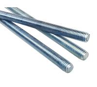 LogistSystem Threaded Rod M8 x 1000 mm (100 cm) Galvanised Steel - 1 Piece Threaded Rod with Metric Full Thread - Threaded Screw with Strength Class 4.8, DIN 976, 1 Metre