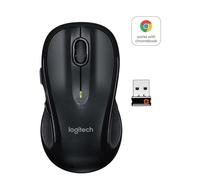 Logitech M510 Wireless Mouse, 2.4 GHz with USB Unifying Receiver, 1000 DPI Laser-Grade Tracking, 7-Buttons, 24-Months Battery Life, PC / Mac / Laptop - Black
