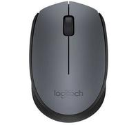 Logitech M170 Wireless Mouse - 2.4GHz, USB Nano Receiver, 12-Month Battery, Black/Grey