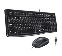 Logitech 920-002565 MK120 Wired Desktop Keyboard and Mouse Set, USB - US Layout, Black