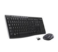 Logitech MK270 Wireless Keyboard/Mouse Combo Wireless M185 Mouse USB (Black)
