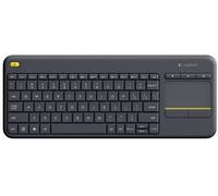 Logitech K400 Plus Keyboard with Trackpad, Wireless, NL, 380 g, USB port, Black