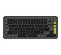Logitech POP ICON KEYS Wireless Bluetooth Keyboard, Comfortable Typing, Programmable Keys, Easy-Switch Between up to 3 Devices, for Laptop, Tablet, PC, QWERTY UK English Layout - Graphite